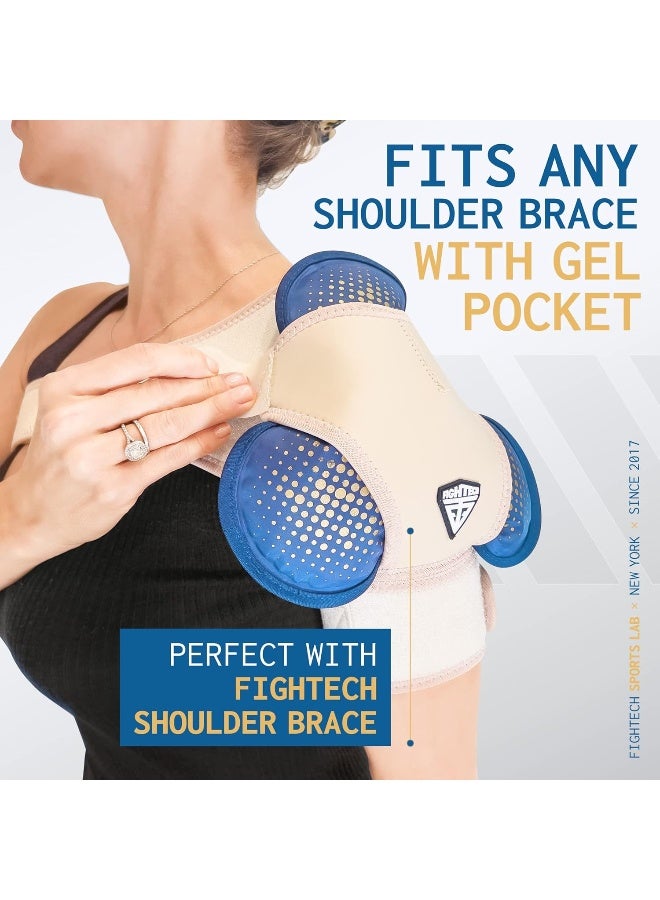 FIGHTECH Reusable Gel Ice Pack - Cold/Hot Pack Therapy for Rotator Cuff Injuries Bursitis and Swelling (Hinge Joint, 2-Pack) - Image 5